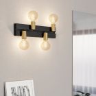 Aluminiowy kinkiet czarny, Jelka