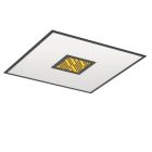 Aluminiowa nowoczesna lampa sufitowa czarna, Vinesh, 36W, regulowana ciepła do zimnej bieli LED, ściemniana w 3 krokach