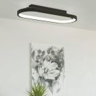 Aluminiowa nowoczesna lampa sufitowa czarna, Maira, 27W, 3000K LED, ściemniana w 3 krokach