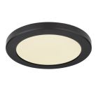 Plastikowy plafon sufitowy czarny, Cage, 18W, regulowany kolor LED