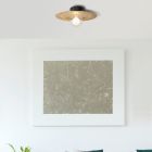 Metalowa klasyczna lampa sufitowa czarna, Rimke