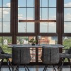 Drewniana nowoczesna lampa wisząca brązowa, Timber, 28W, 3000K LED