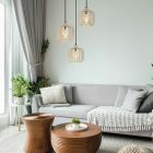 Metalowa industrialna lampa wisząca brązowa, Abubakar