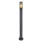 Stal Nierdzewna nowoczesna lampa zewnętrzna czarna, Ishara, IP44