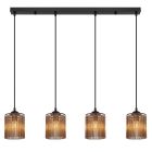 Akrylowa design lampa wisząca nad stół do jadalni szara, Marthijn