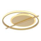 Aluminiowy design plafon sufitowy złoty, Reinald, 36W, 3000K LED