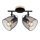 Metalowy industrialny spot sufitowy czarny, Balenco