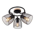 Metalowy industrialny spot sufitowy czarny, Balenco