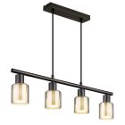 Metalowa design lampa wisząca czarna, Vishnu