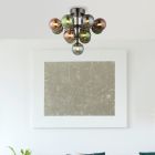 Szklana design lampa sufitowa wielokolorowa, Gerke