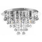 Metalowa design lampa sufitowa chromowana, Luus