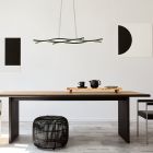Aluminiowa design lampa wisząca czarna, Geerten, 35W, 3000K LED