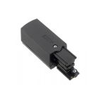 czarna puszka przyłączeniowa, uziemiona prawa, 3-fazowa