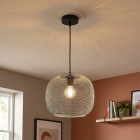 Industrialna lampa wisząca nad stół do jadalni szara, Emado