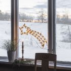 Świąteczna sylwetka LED gwiazda, dwustronnie oświetlona 35 diodami LED