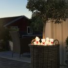 5 misiów polarnych LED z kokardą, do użytku wewnątrz i na zewnątrz