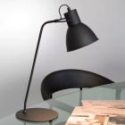 Czarna lampa biurkowa nowoczesna, Shadi, z przełącznik