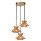 Rattanowa lampa wisząca brązowa, Tasman