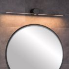 Czarny kinkiet nowoczesny, Mizar, 6W, 2700K LED, IP44