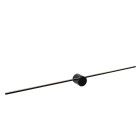 Czarny kinkiet nowoczesny, Mizar, 10W, 2700K LED, IP44