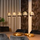 Czarna lampa wisząca nowoczesna, Sentubal, 5,3W, 2700K LED