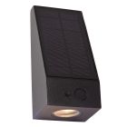 Czarny kinkiet solarny zewnętrzny nowoczesny, Irwin, 2W, 2700K LED, IP54