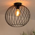 Czarna lampa sufitowa klasyczna, Danza