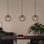 Czarna lampa wisząca klasyczna, Danza