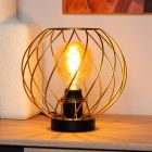 Mosiądz lampa stołowa klasyczna, Danza, z przełącznik