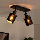 Bambusowa lampa sufitowa czarna, Tagalog