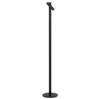 Czarna lampa stojąca akumulatorowa nowoczesna, Antrim, 2,2W, 2700K LED, IP54, z dotykowy ściemniacz