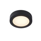 Czarny plafon sufitowy nowoczesny, Brice, 11W, 3000K LED, IP44