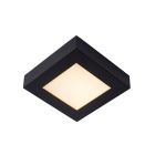 Czarny plafon sufitowy nowoczesny, Brice, 15W, 3000K LED, IP44