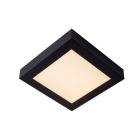 Czarny plafon sufitowy nowoczesny, Brice, 22W, 3000K LED, IP44