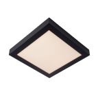 Czarny plafon sufitowy nowoczesny, Brice, 30W, 3000K LED, IP44