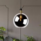 Szara lampa wisząca vintage, Julius