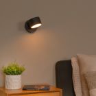 Czarny kinkiet nowoczesny, Gian, 9W, 2700K LED
