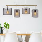 Czarna lampa wisząca retro, Baskett
