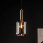 Złota lampa wisząca nowoczesna, Joanet