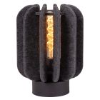 Szara lampa stołowa nowoczesna, Rafal, z przełącznik