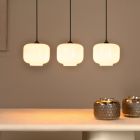 Biała lampa wisząca retro, Medine