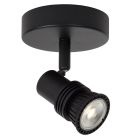 Czarny reflektor ścienny nowoczesny, Kianti