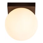 Czarna lampa łazienkowa sufitowa nowoczesna, Tassa, 12W, 3000 K LED