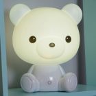 Biała lampa stołowa dla dzieci, Dodo Bear, 3W, 3000K LED