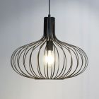Czarna lampa wisząca retro, Manuela