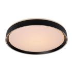 Czarny plafon sufitowy nowoczesny, Nuria, 36W, 2700K LED