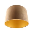 Nowoczesny abażur welurowy złoty, Madelyn