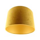 Nowoczesny abażur welurowy żółty, Madelyn