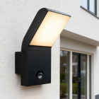 Aluminiowy kinkiet zewnętrzny z czujnikiem ruchu antracytowy, Andor, 12W, 4000K LED, IP54