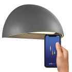 Szara inteligentna lampa ogrodowa nowoczesna, Arcus Smart, 9,5W, 2700K LED, IP54